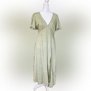 Billabong Floral Green Dress; size M